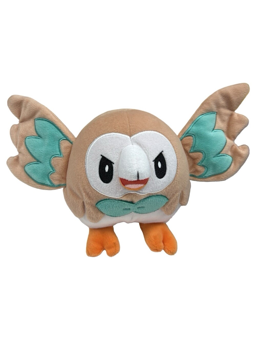 Rowlet Pokemon Plush 2017 Owl Bird Stuffed Animal 8" TOMY Toy